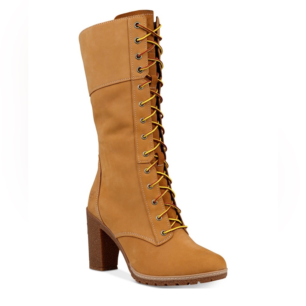 Timberland Women's ‘Glacy’ Lace-Up Heel Boots NWOT